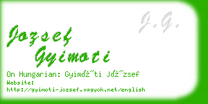 jozsef gyimoti business card